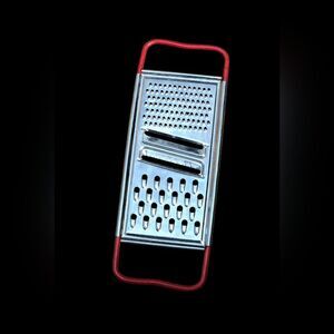 "5/$25" Vintage Red Rubber Handled Stainless Steel Cheese Grater